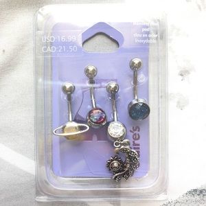 Bundle of 4 Belly Button Rings (NEVER WORN)